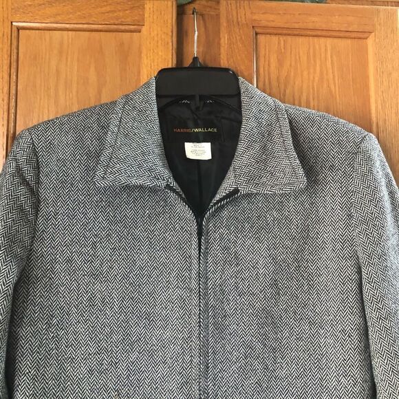 Harris Wallace City College Collared Full Zip Tweed Jacket - 4 - Picture 3 of 12